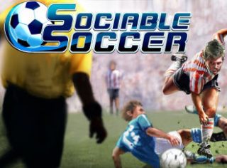 The title screen from Sociable Soccer.