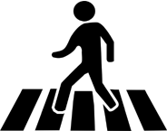 stickman crossing road