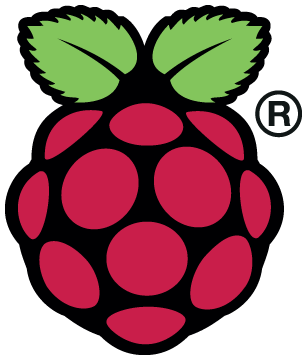 The Raspberry Pi Logo.