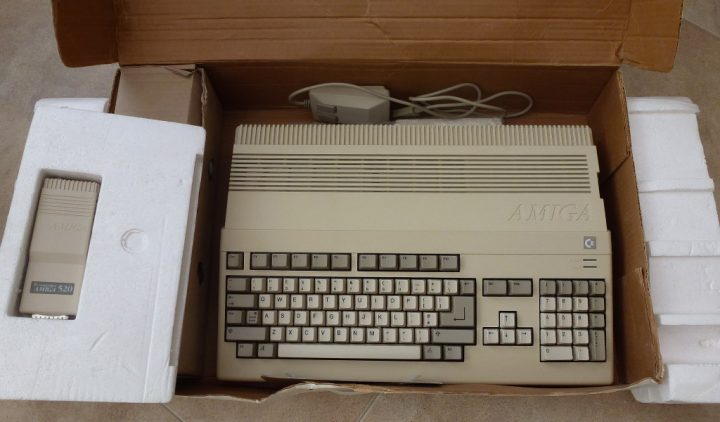 An Amiga 500 fresh from eBay, what a beauty.