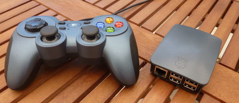 A Raspberry Pi and Gamepad